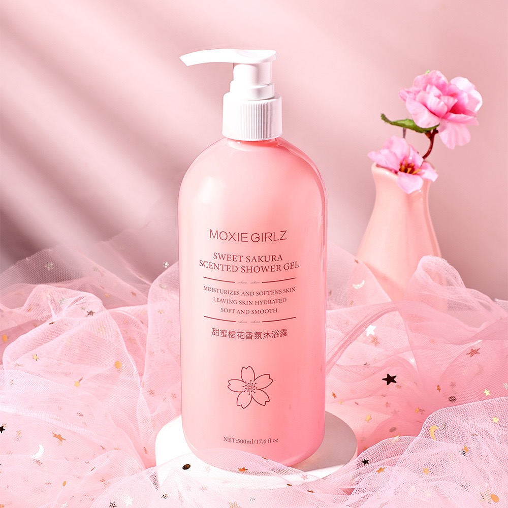Perfume Fragrance Shower Gel - スイートチェリーブロッサムの香りのシャワージェル しっとりフレグランス香水 しっとり保湿シャワージェル