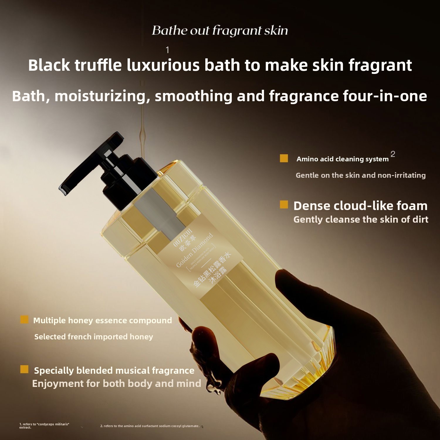 ゴールデン ダイヤモンド ブラックトリュフ パフューム シャ - Perfume Fragrance Shower Gel のレビューと価格