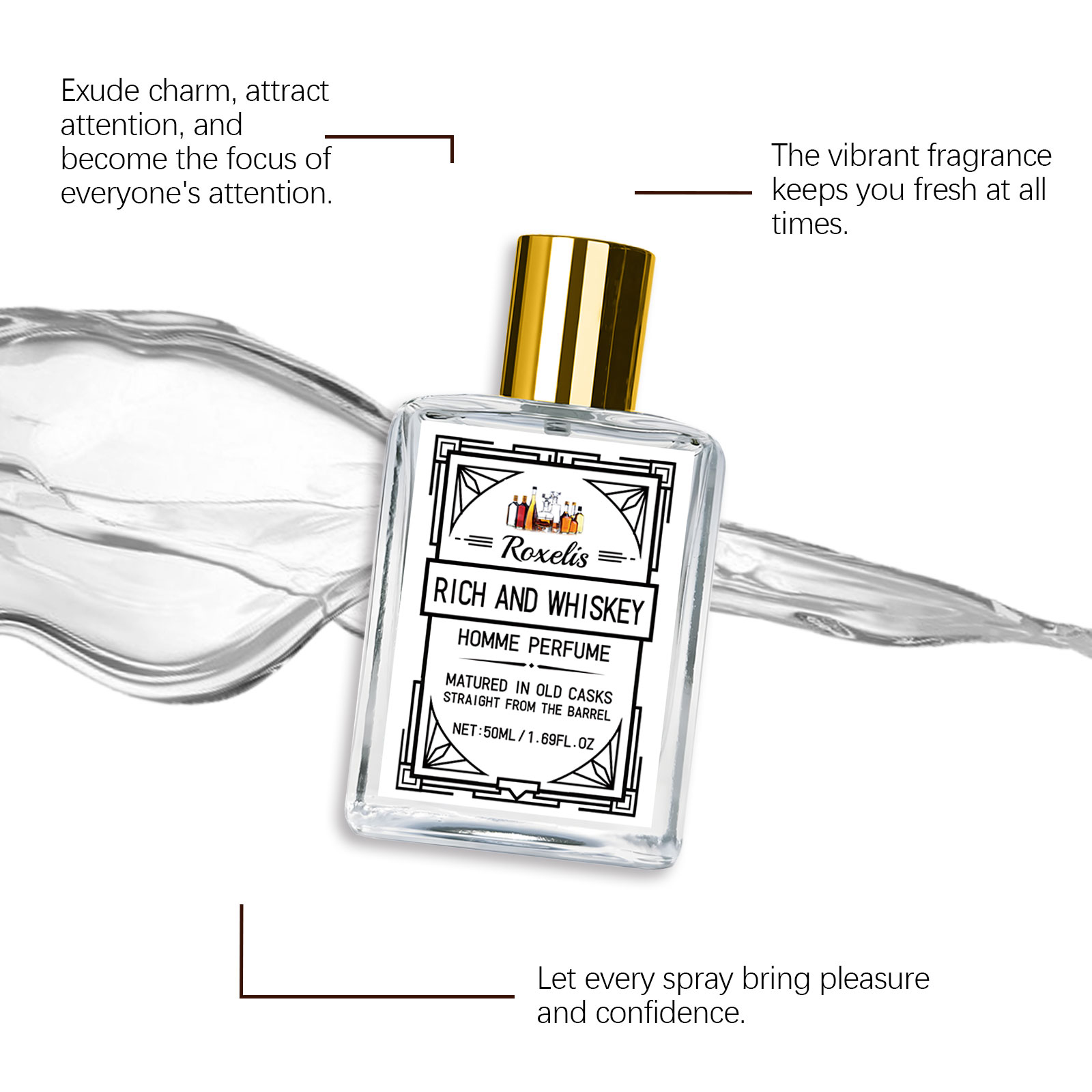 ロクセリス 50ml チャーム ウイスキー メンズ香水 グル - Perfume The Fragrance のレビューと価格